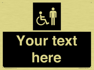 Custom information: black panel disabled and male